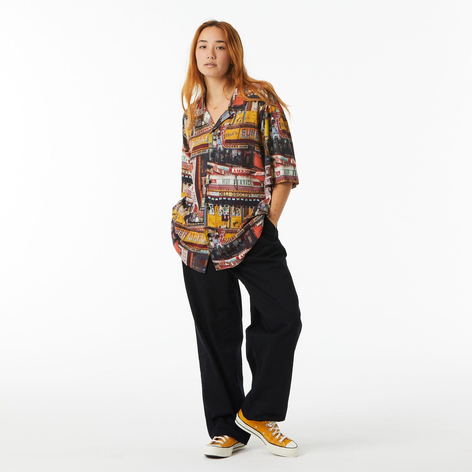 huf camicie CORNER STORE S S RESORT SHIRT