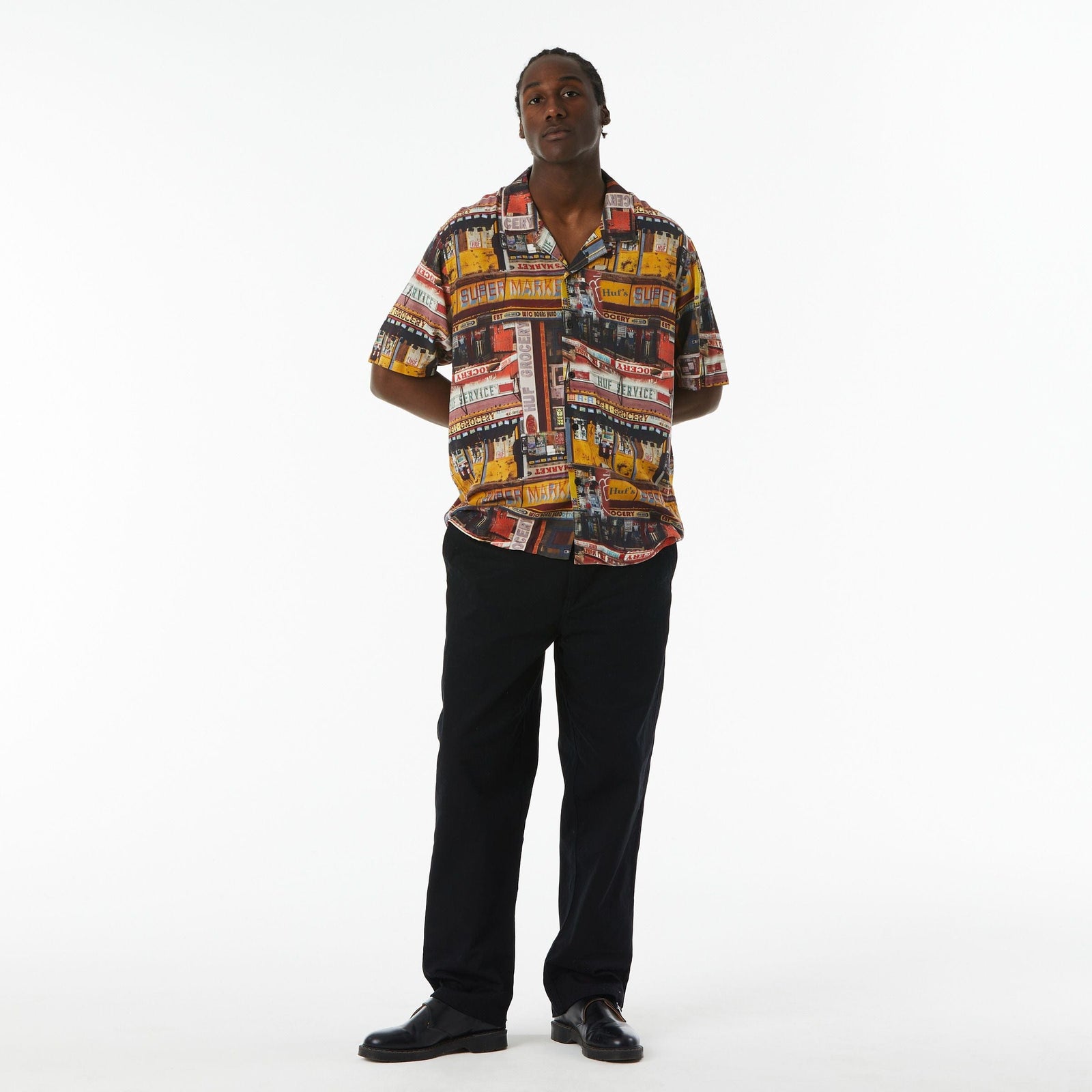 huf camicie CORNER STORE S S RESORT SHIRT