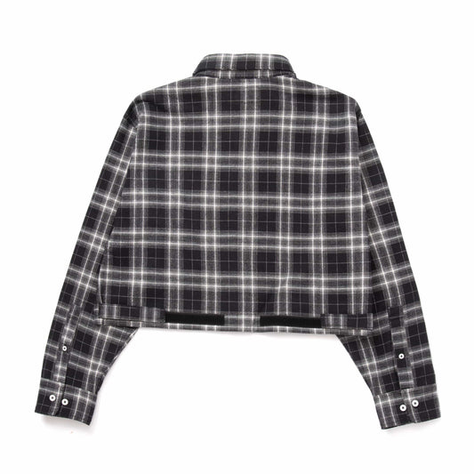 huf CROP FLANNEL SHIRT - BLACK foto 5