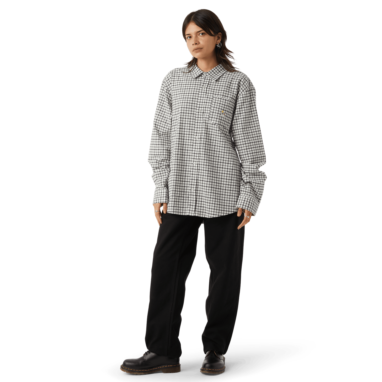 huf camicie Echo Oxford Plaid Shirt