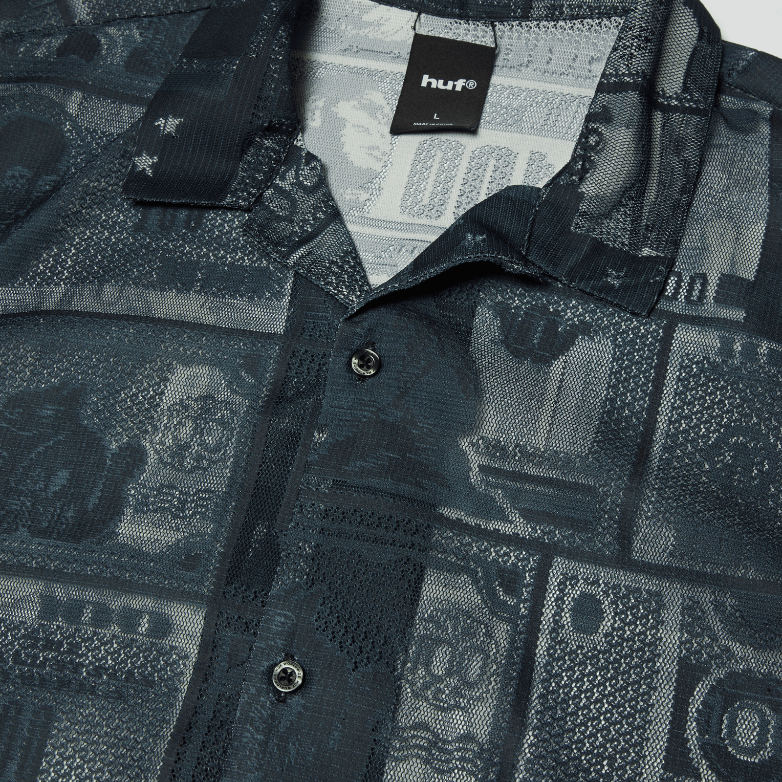 huf camicie Global Currency S S Lace Shirt