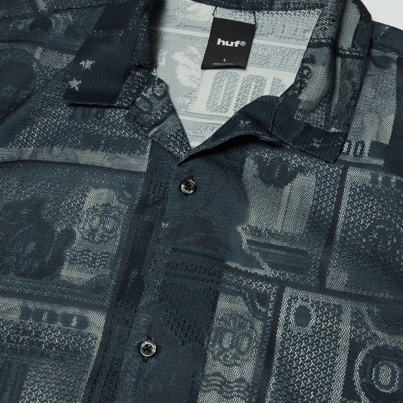 huf camicie Global Currency S S Lace Shirt