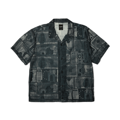 camicie huf GLOBAL CURRENCY S S LACE SHIRT