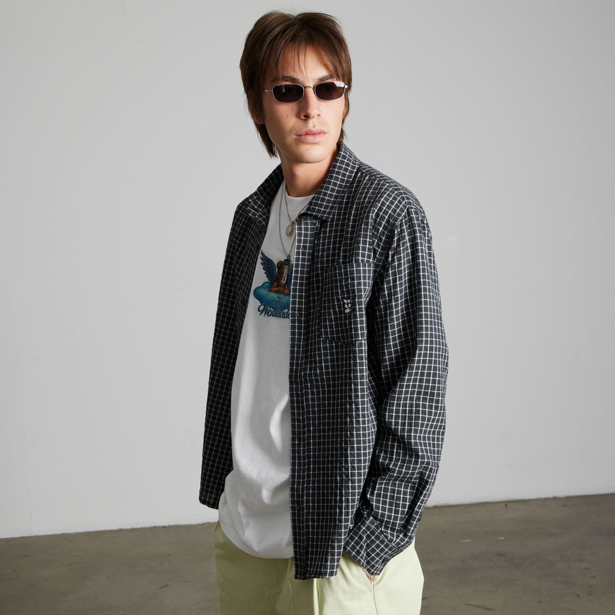 huf camicie Megablast Ls Woven Top