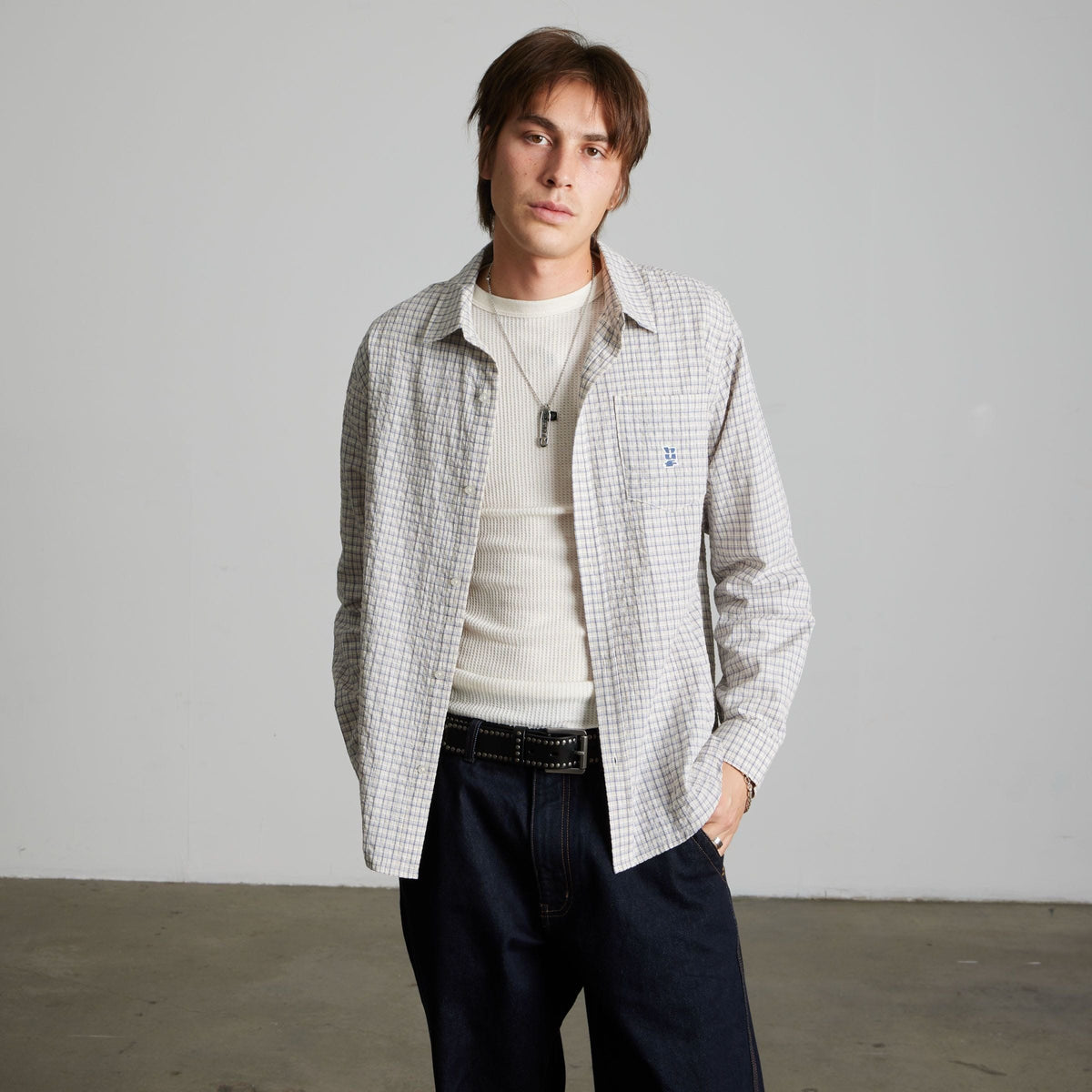 huf camicie Megablast Ls Woven Top