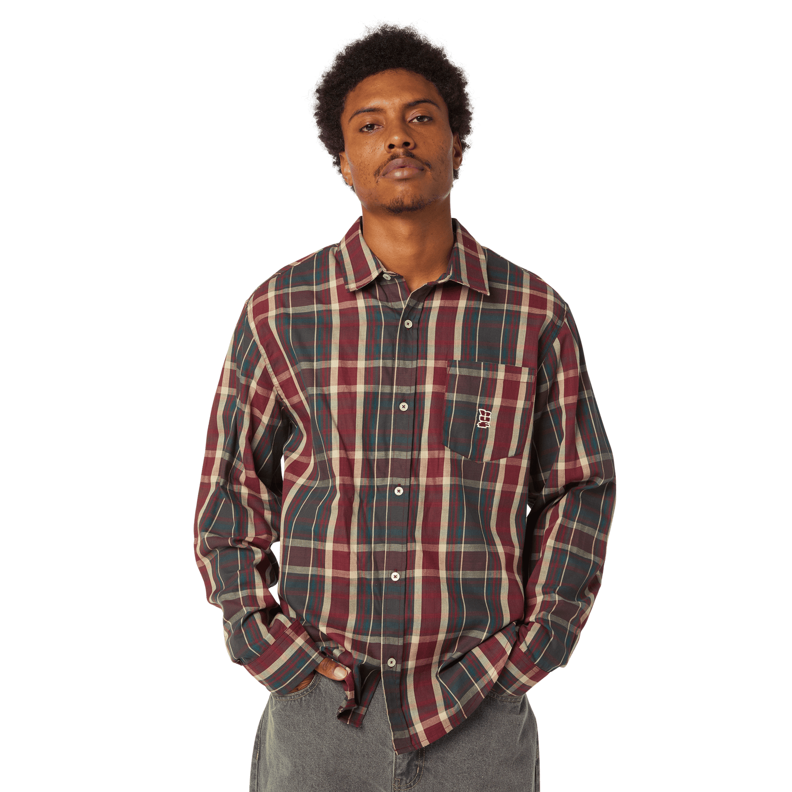 huf camicie Megablast Plaid L S Shirt