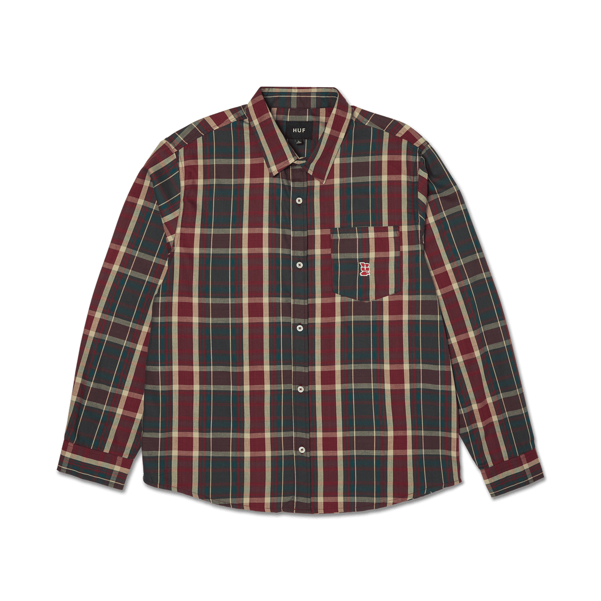 huf camicie Megablast Plaid L S Shirt
