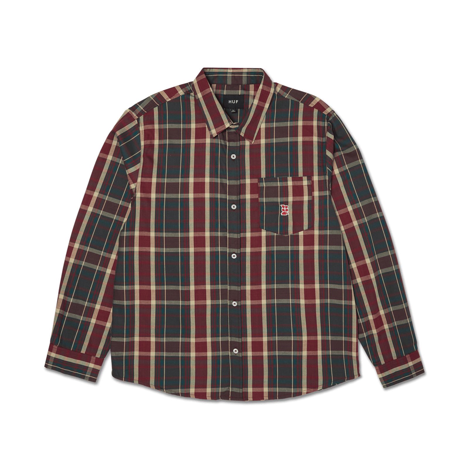 huf camicie Megablast Plaid L S Shirt