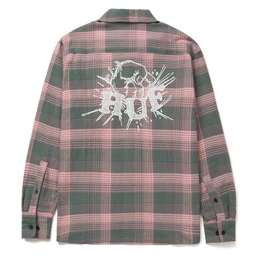 huf SMASH FLANNEL OVERSHIRT - PINK foto 2