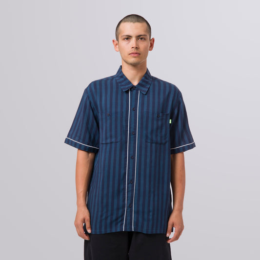 huf SOHO S/S WOVEN TOP - NAVY foto 1