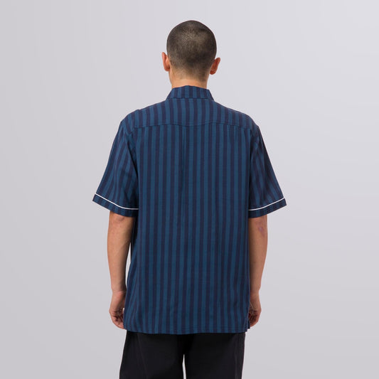 huf SOHO S/S WOVEN TOP - NAVY foto 2