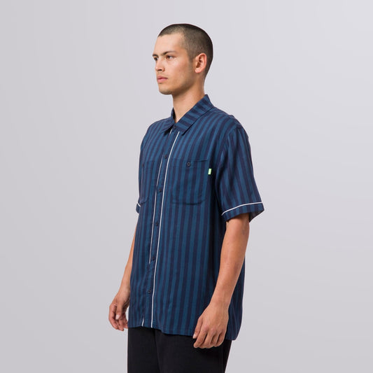 huf SOHO S/S WOVEN TOP - NAVY foto 3