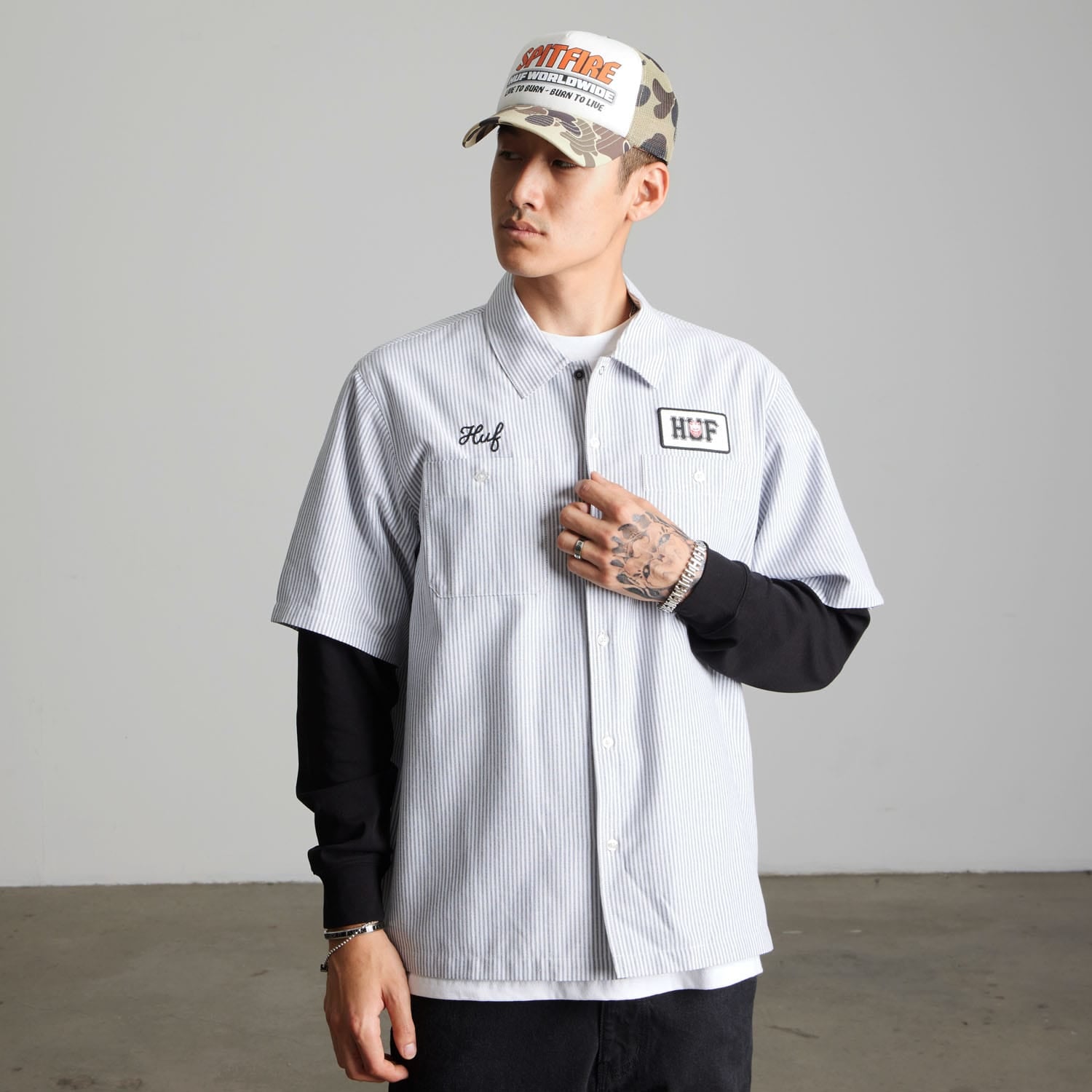 huf camicie Spitfire Union Work Shirt