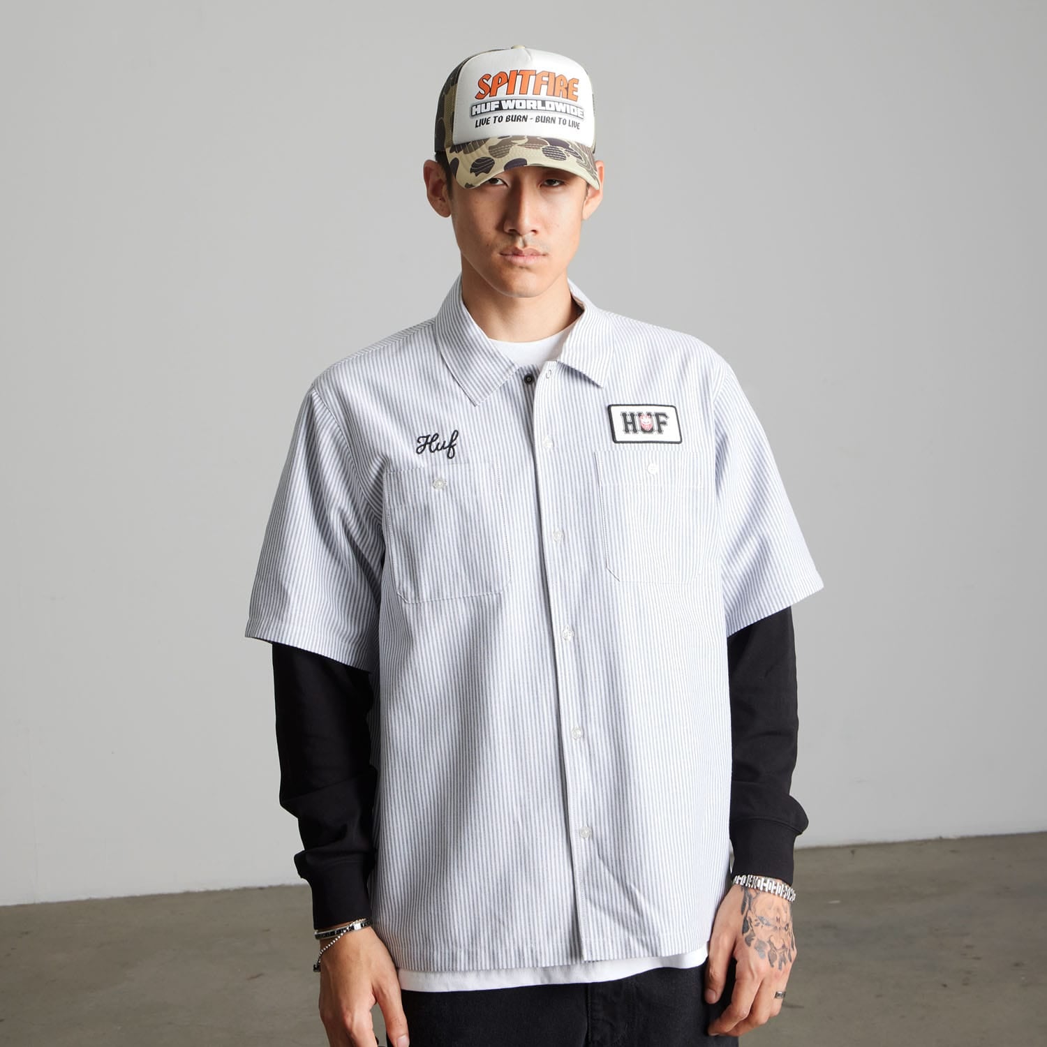 huf camicie Spitfire Union Work Shirt