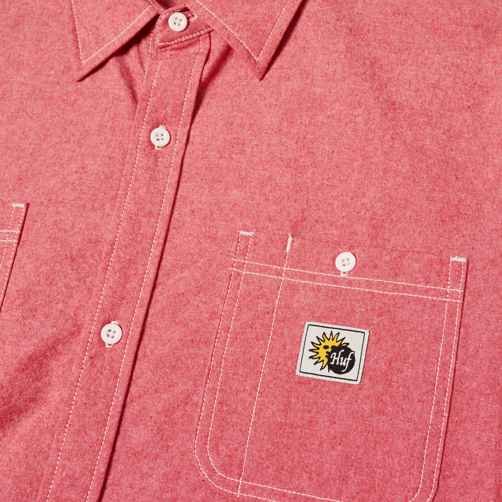 huf camicie Total Eclipse Chambray Shirt