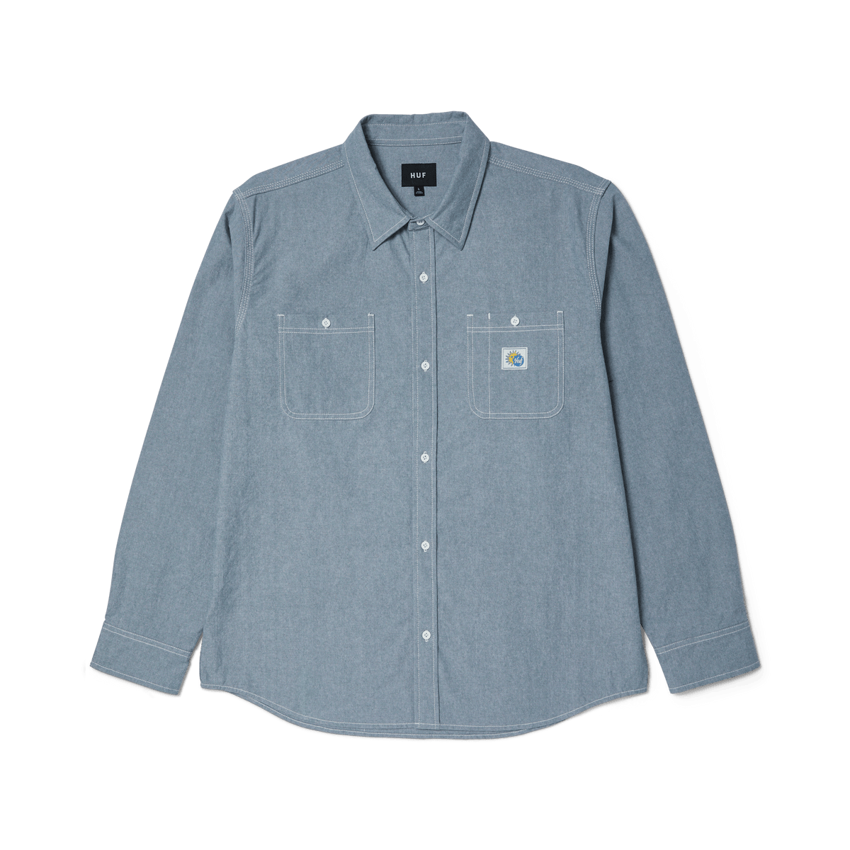 huf camicie Total Eclipse Chambray Shirt