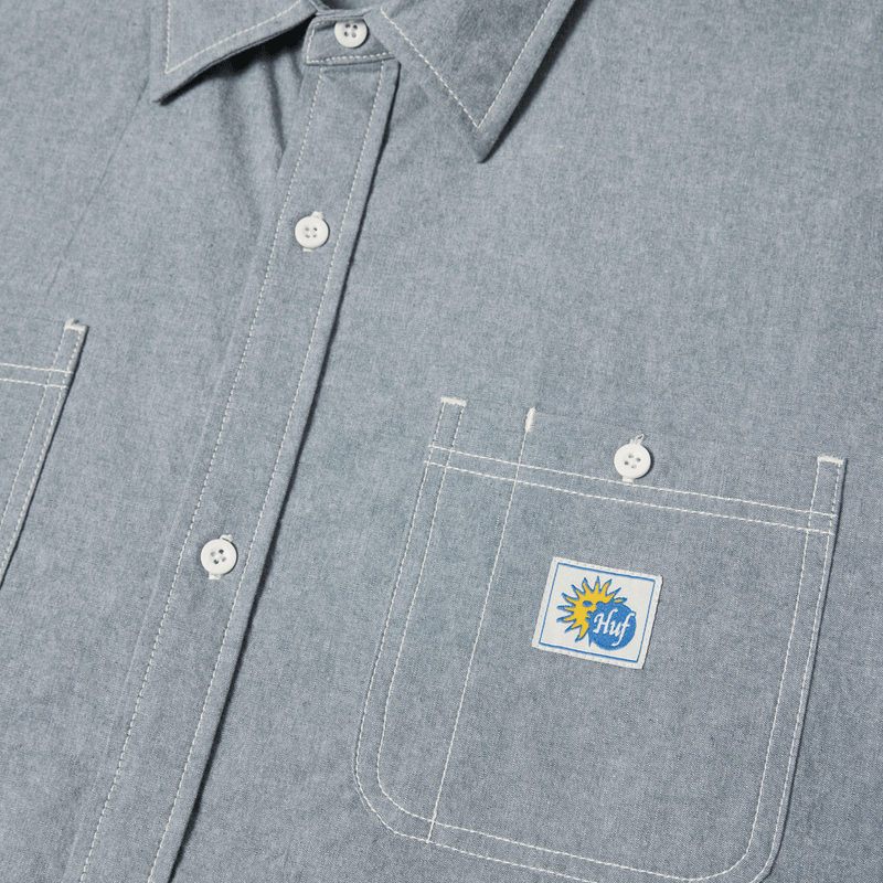 huf camicie Total Eclipse Chambray Shirt