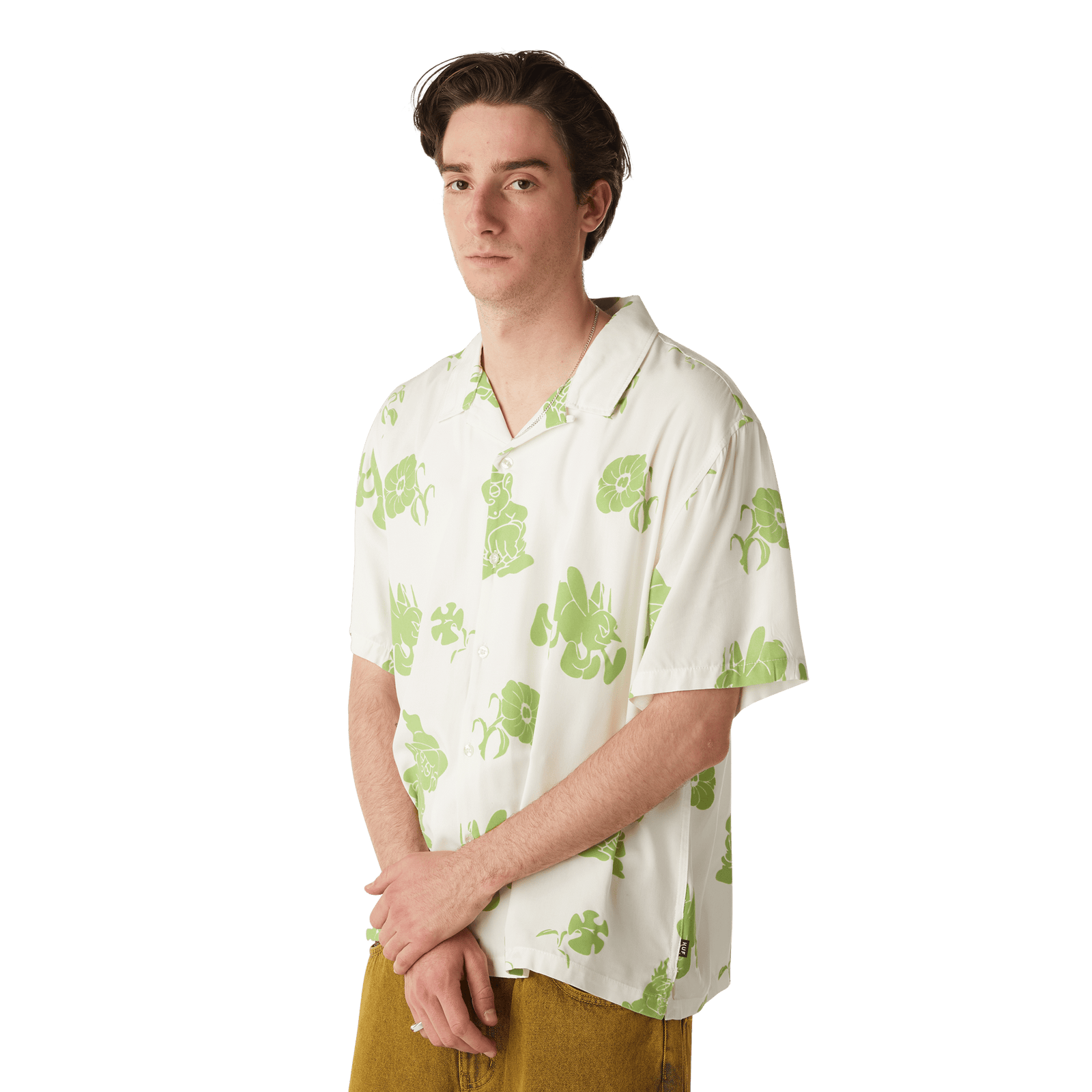 huf camicie Trip Flocked S S Resort Shirt