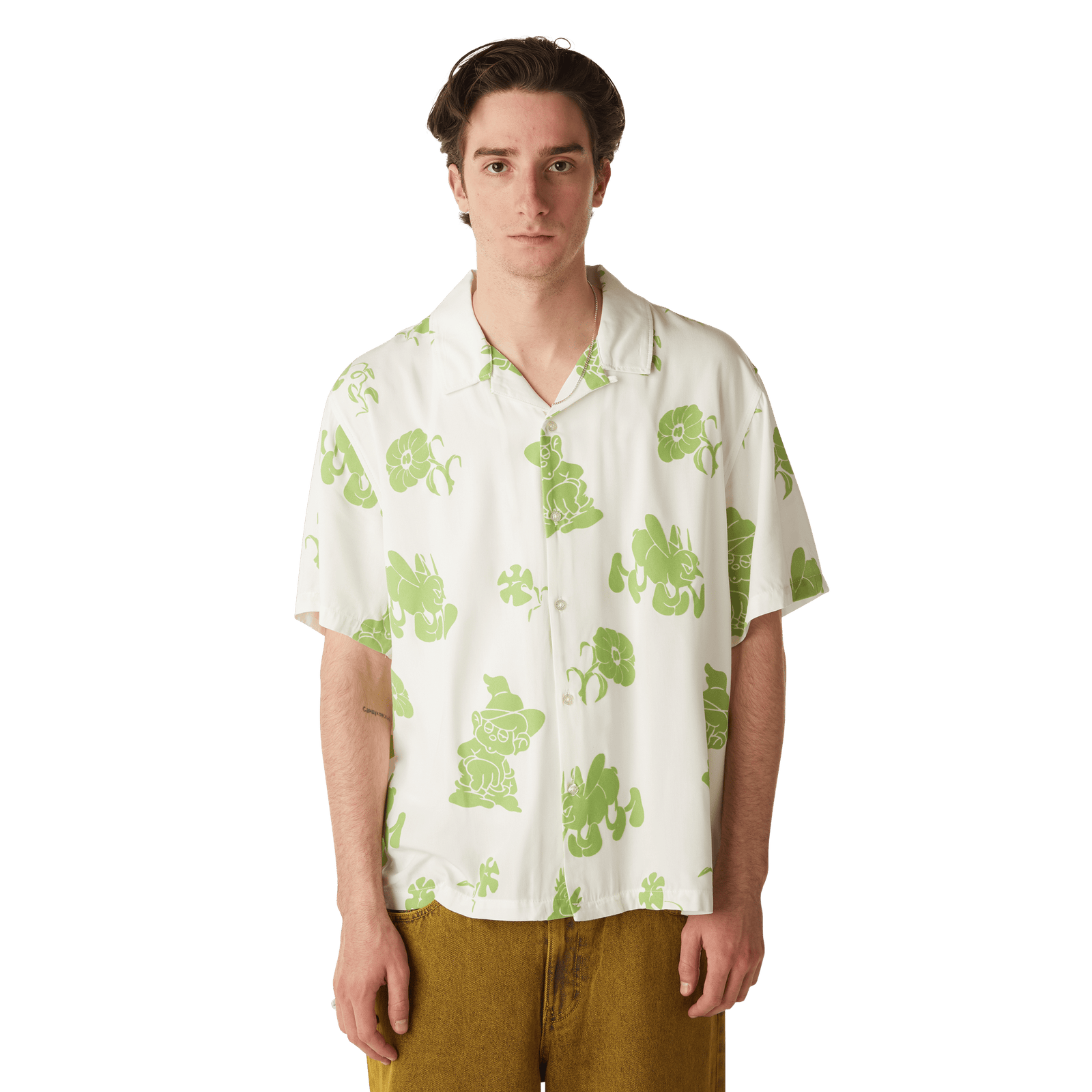 huf camicie Trip Flocked S S Resort Shirt