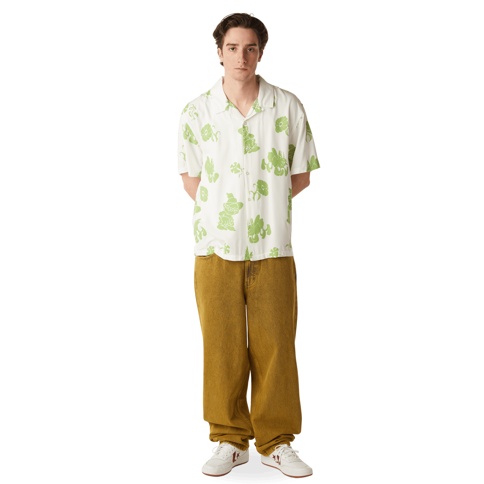 huf camicie Trip Flocked S S Resort Shirt