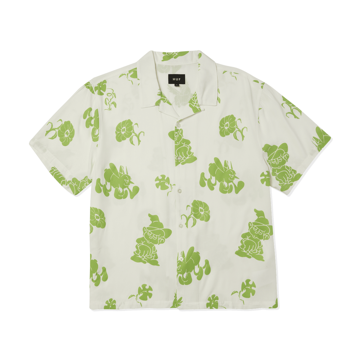huf camicie Trip Flocked S S Resort Shirt