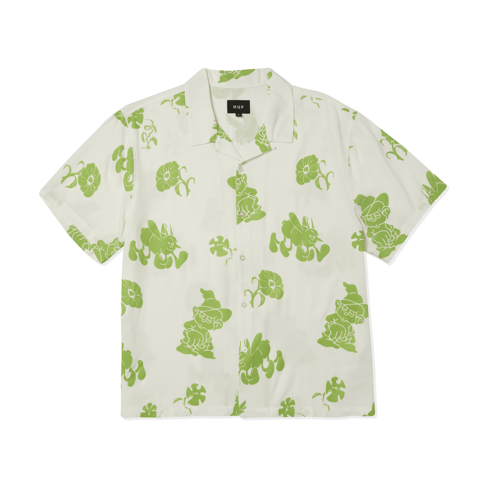 huf camicie Trip Flocked S S Resort Shirt