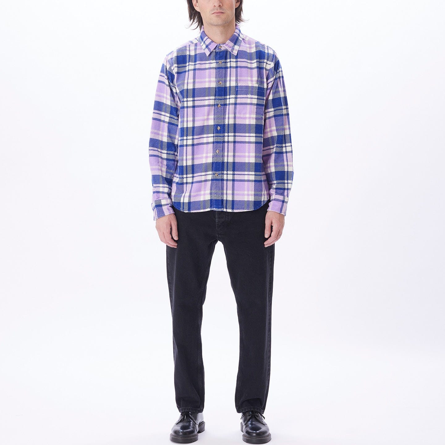 obey camicie BENNY CORD WOVEN LS