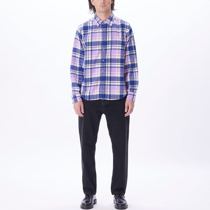 obey camicie BENNY CORD WOVEN LS