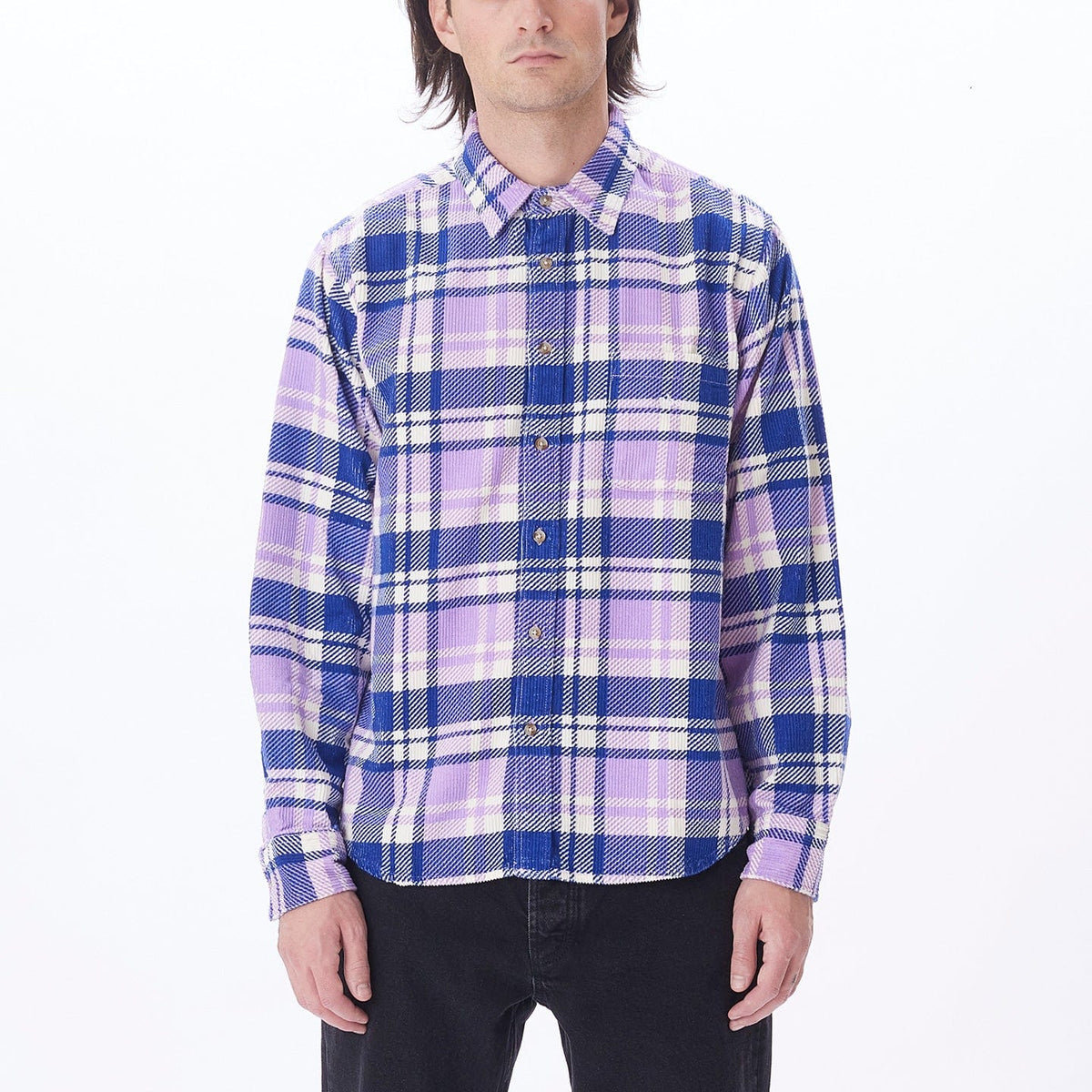 obey camicie BENNY CORD WOVEN LS