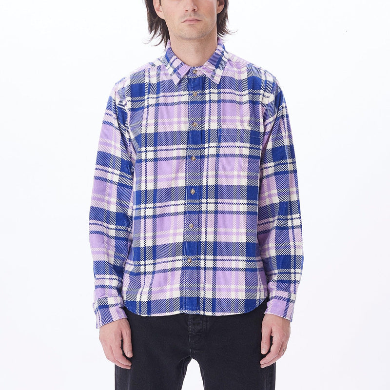 obey camicie BENNY CORD WOVEN LS