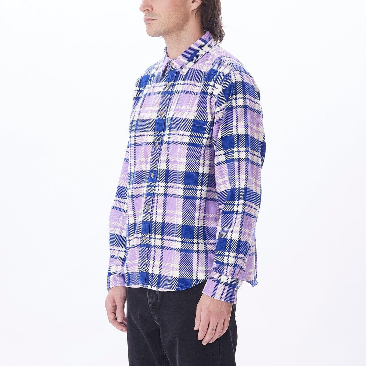 obey camicie BENNY CORD WOVEN LS