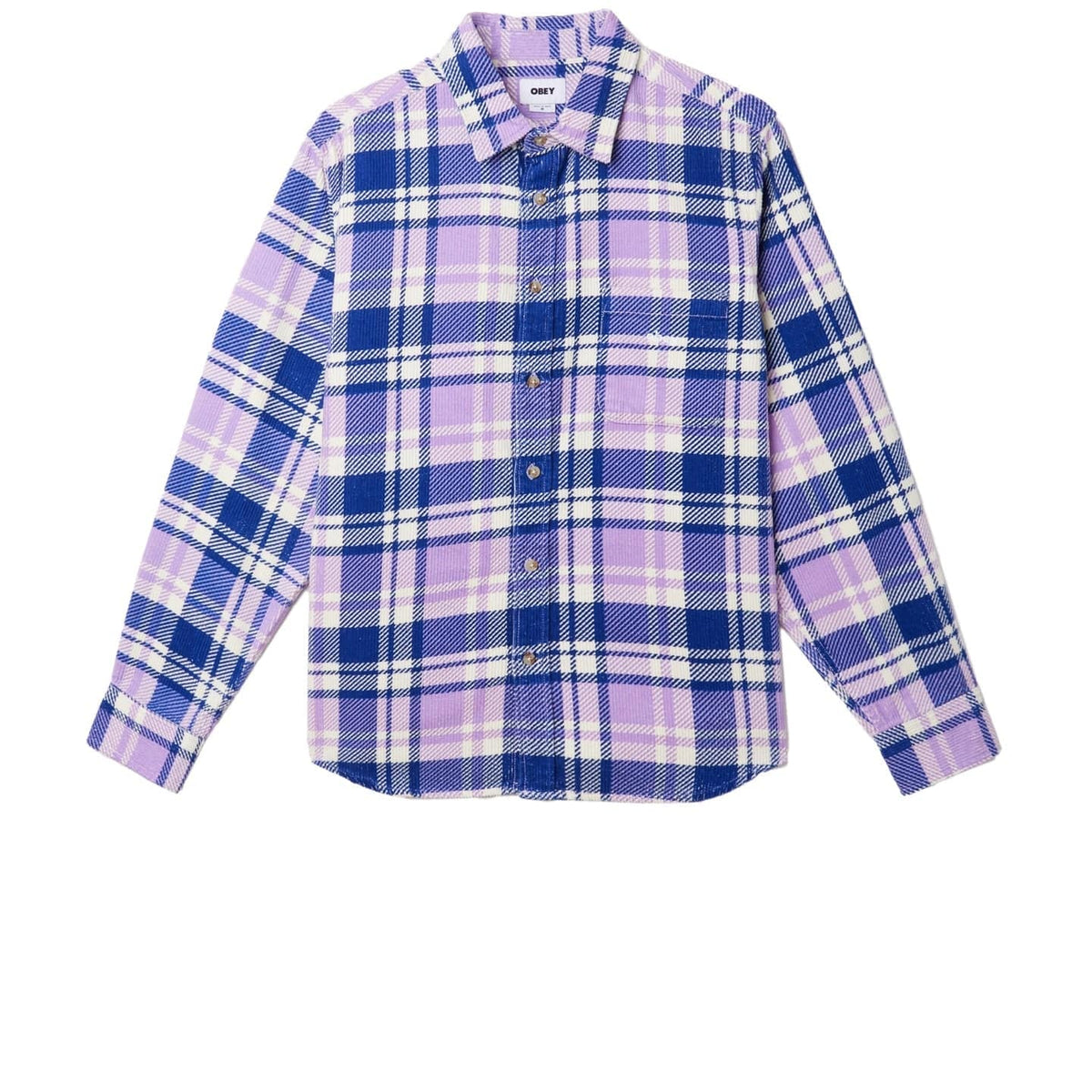 obey camicie BENNY CORD WOVEN LS