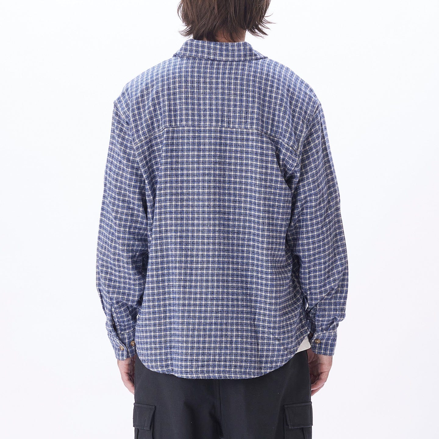 obey camicie BIGWIG MICRO PLAID WOVEN LS