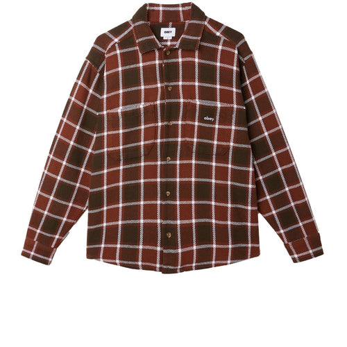 camicie obey BIGWIG PLAID WOVEN LS