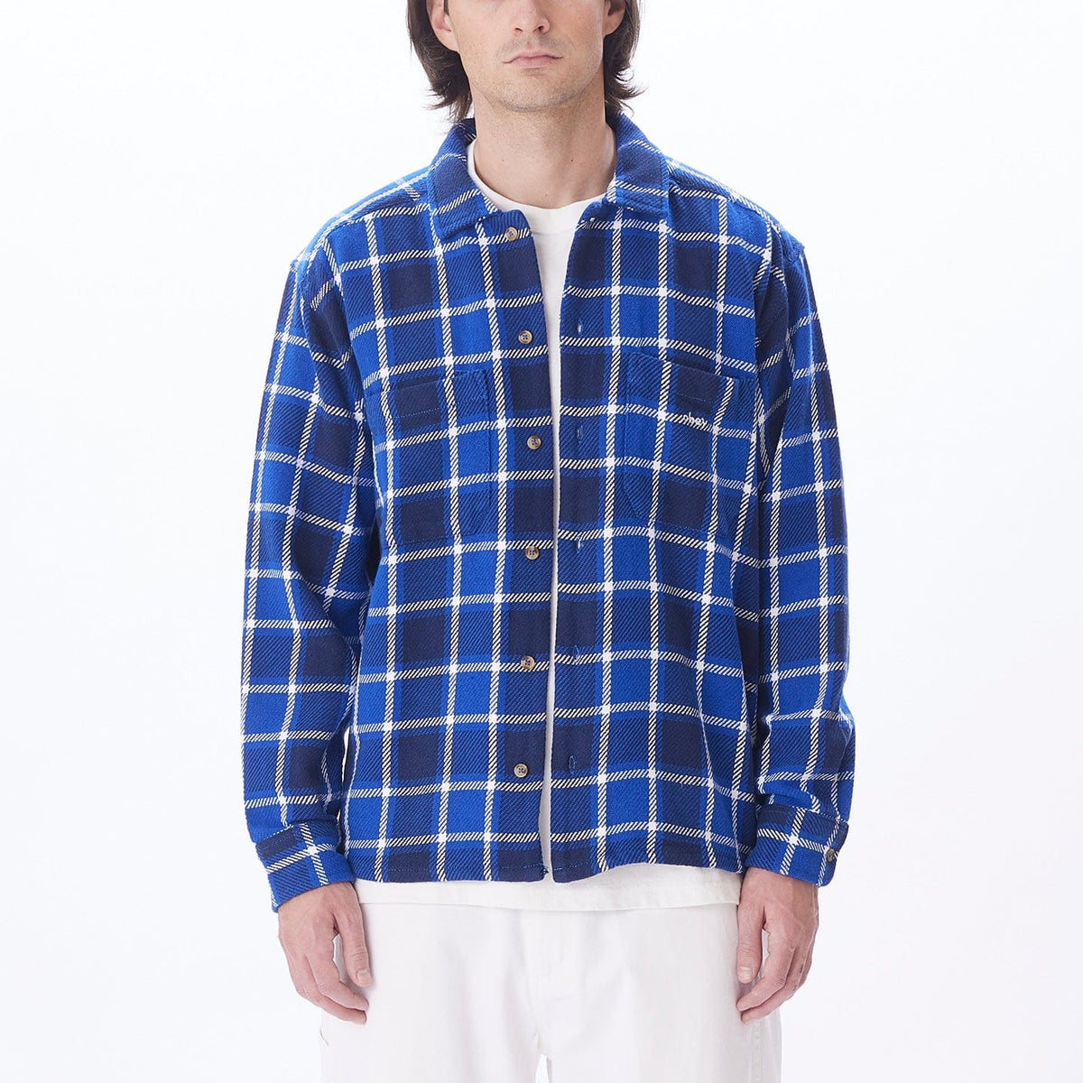 obey camicie BIGWIG PLAID WOVEN LS