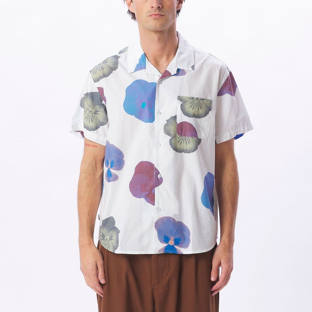 obey camicie BISCUITS WOVEN SS