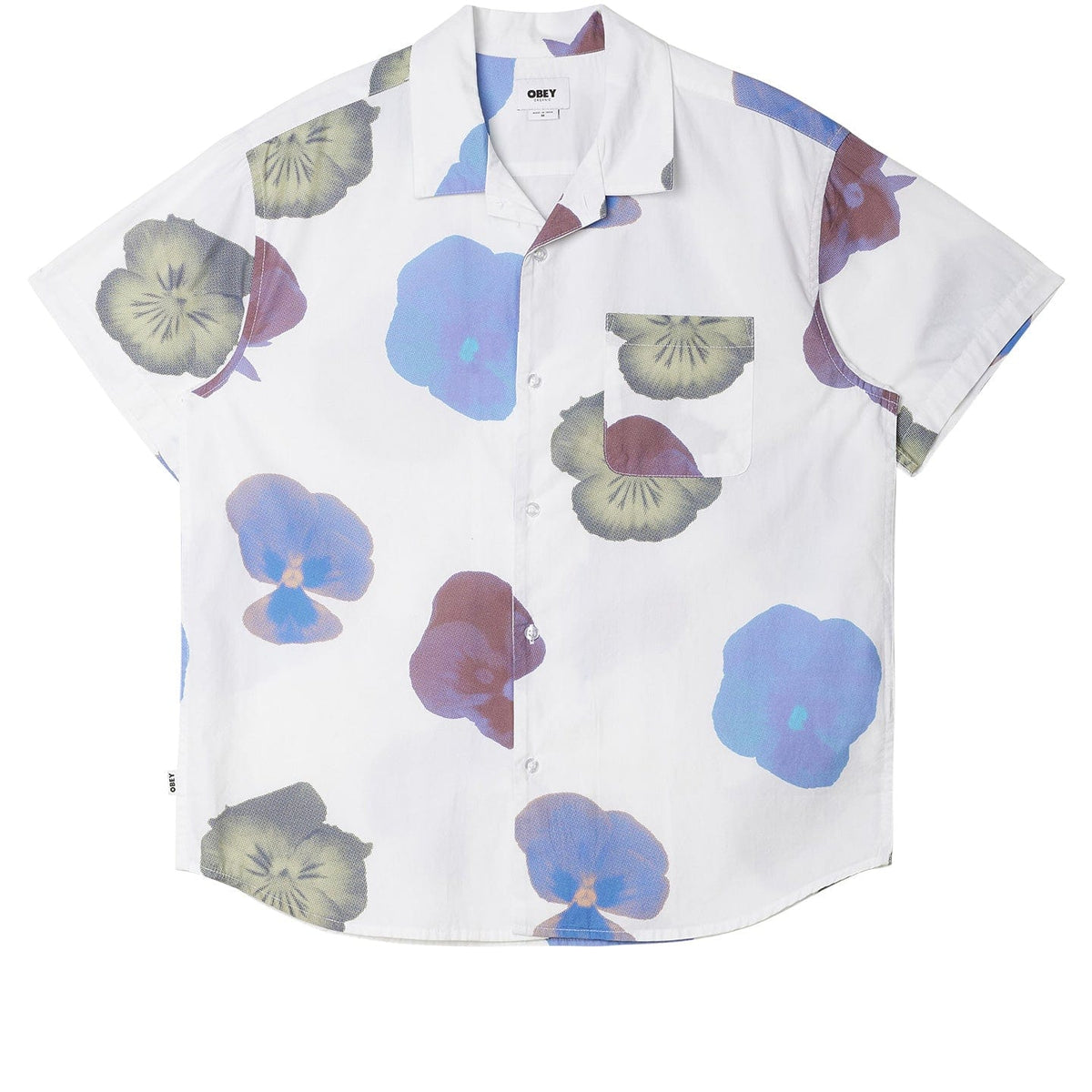 obey camicie BISCUITS WOVEN SS