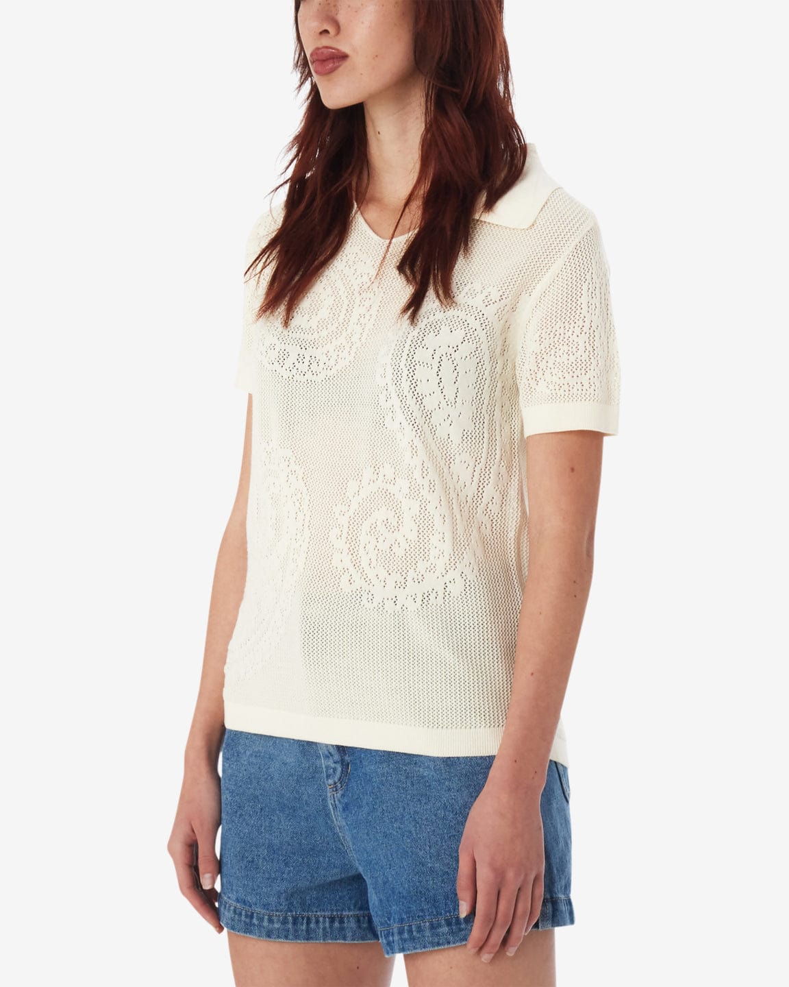 obey camicie Briana Open Knit Shirt