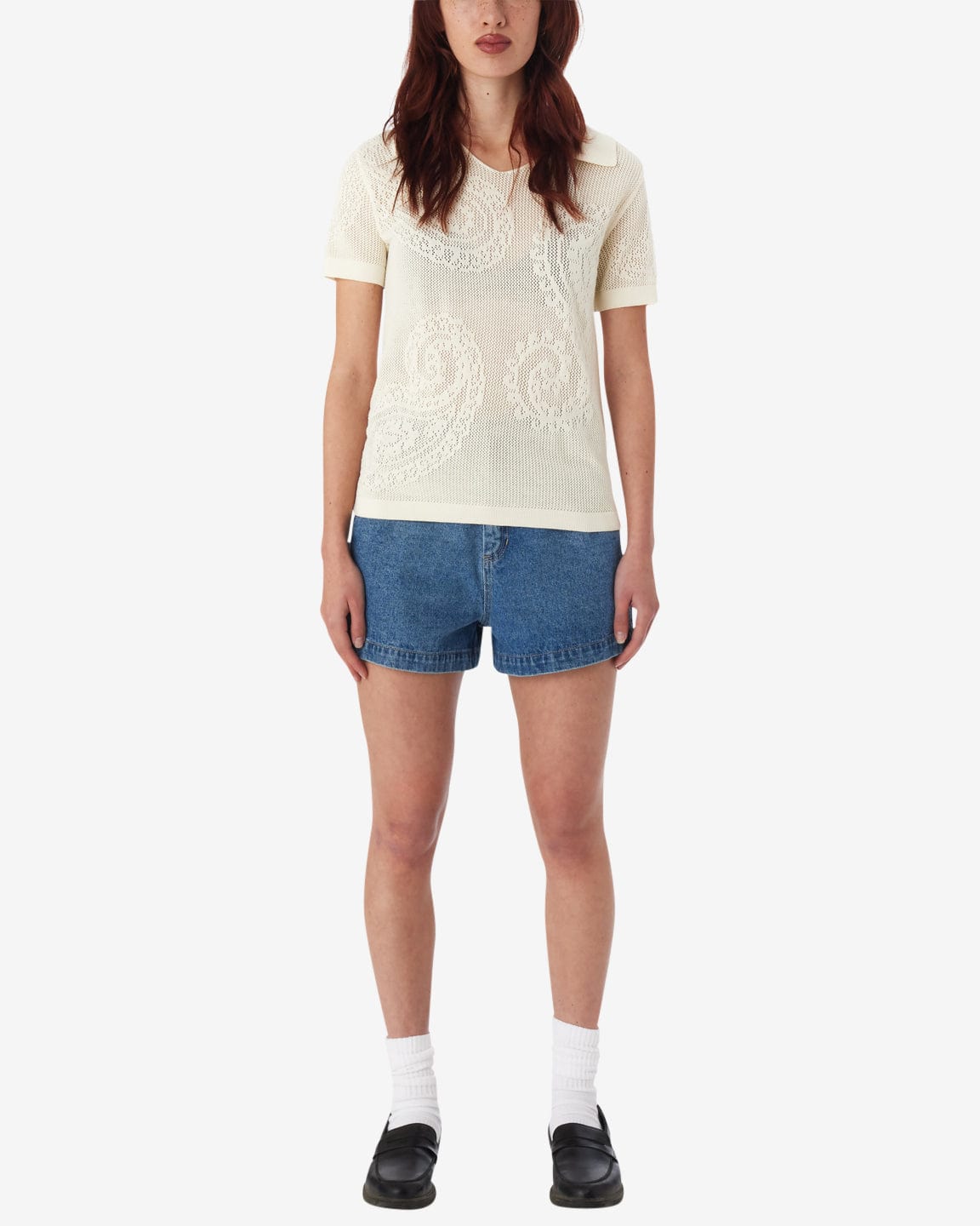 obey camicie Briana Open Knit Shirt