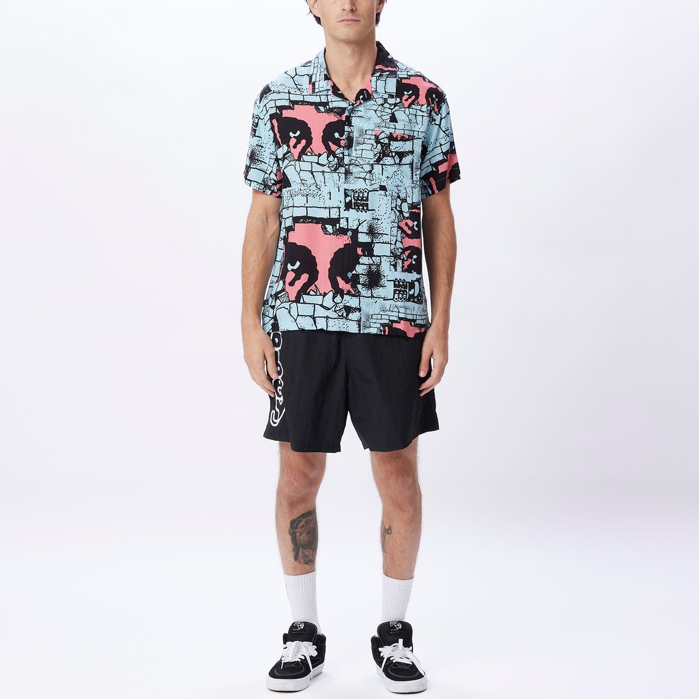 obey camicie DETECTOR WOVEN SS