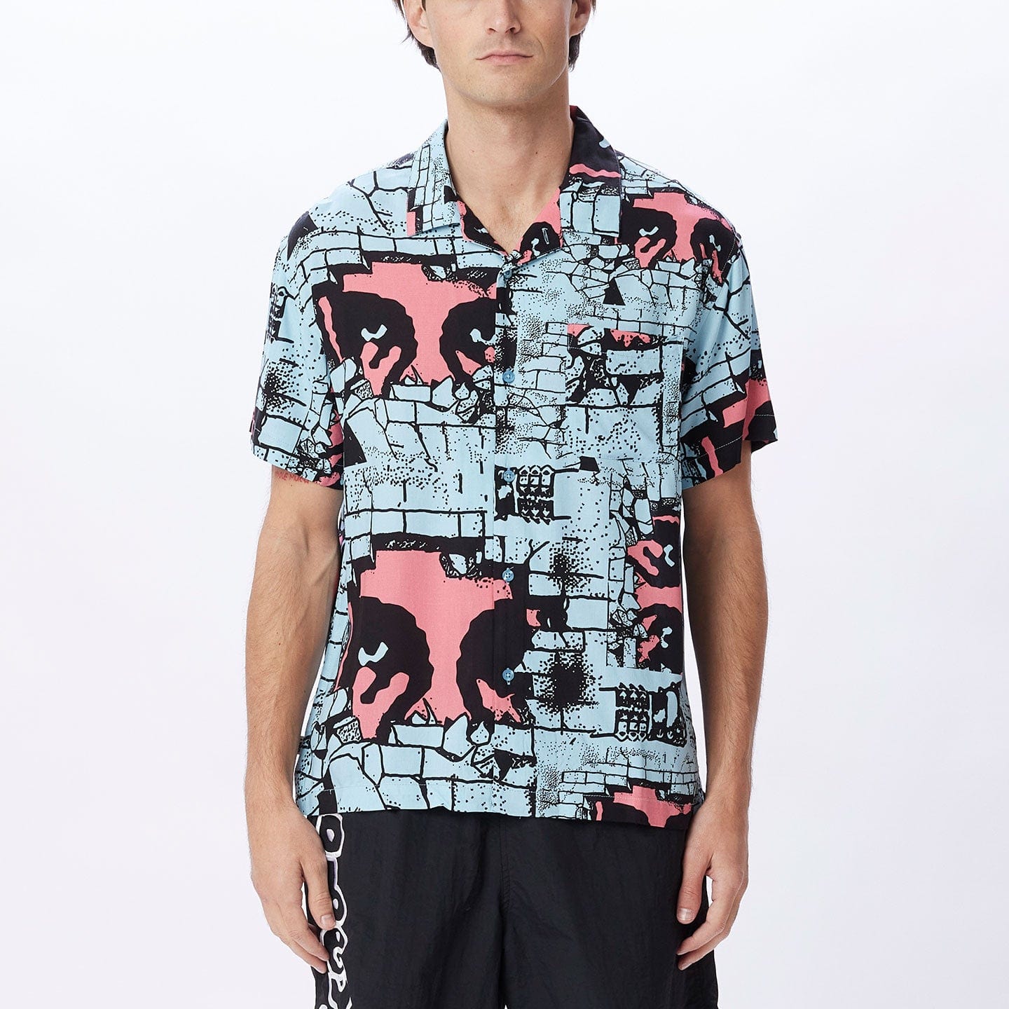obey camicie DETECTOR WOVEN SS