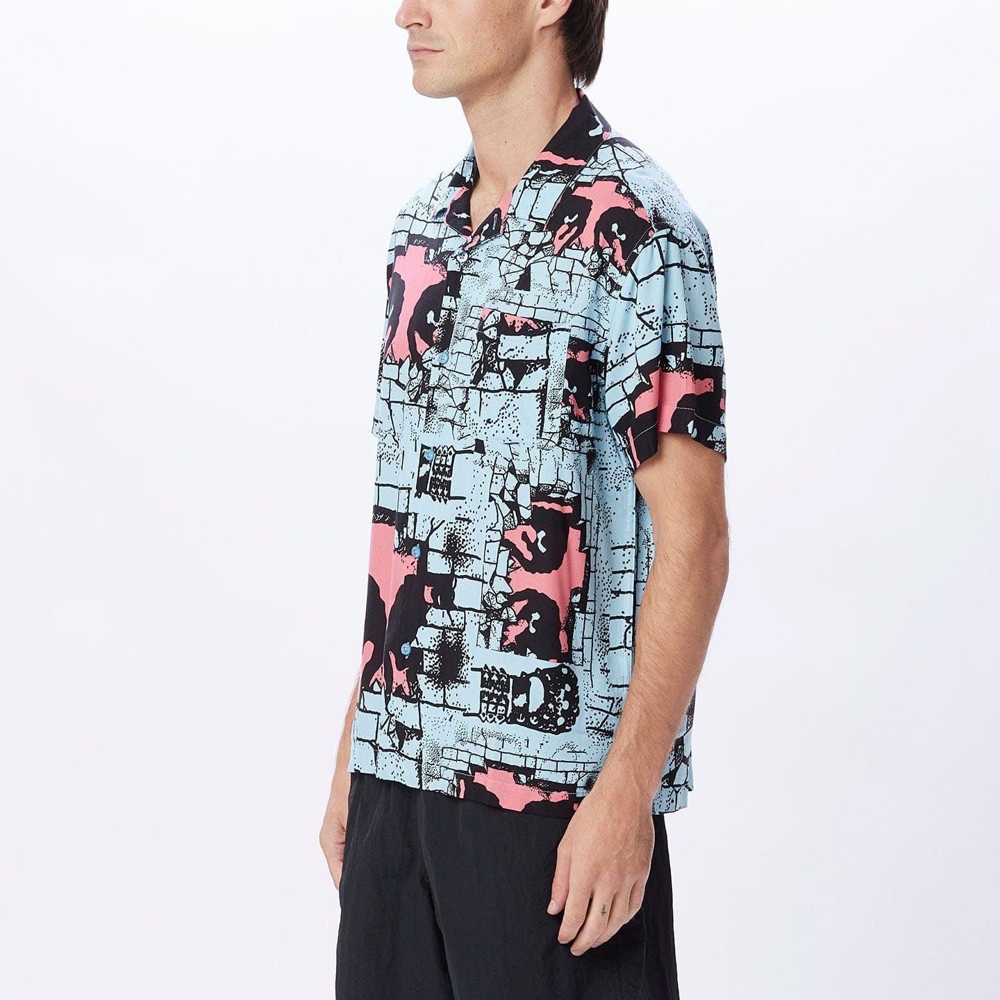 obey camicie DETECTOR WOVEN SS