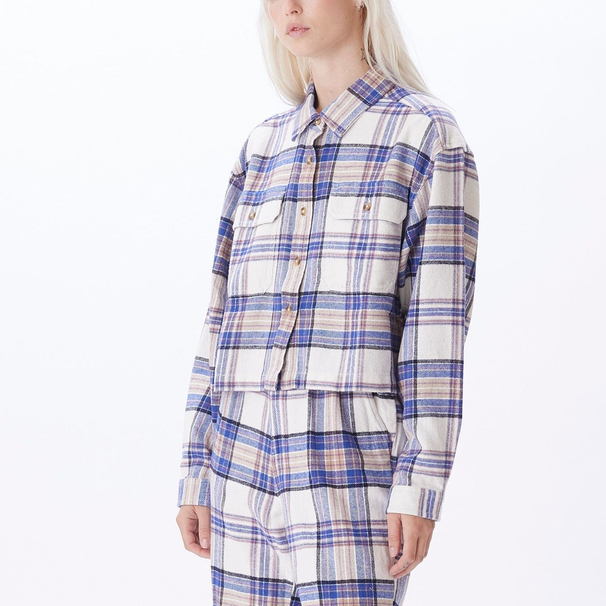 obey camicie OBEY MAX FLANNEL SHIRT LS