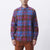 camicie obey ORCHARD WOVEN L/S BROWN MULTI