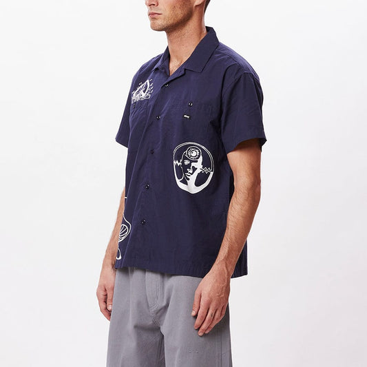 obey OYSTER WOVEN SS - NAVY foto 4
