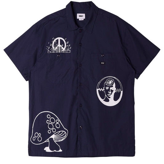 obey OYSTER WOVEN SS - NAVY foto 1