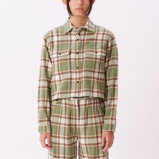 obey PIA FLANNEL SHIRT LS - LODEN FROST MULTI foto 1