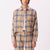 camicie obey PIA FLANNEL SHIRT LS - VINTAGE BLUE MULTI