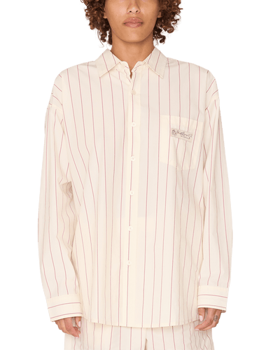 camicie obey PRIMAVERA STRIPE SHIRT LS