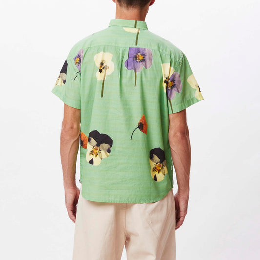 obey REDUX WOVEN SS - SEAWEED GREEN MULTI foto 5